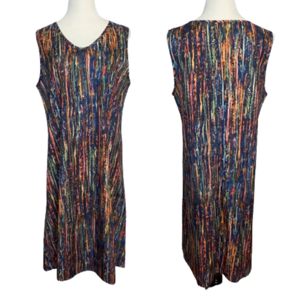 JustFashionNow Multicolored Sleeveless Dress Size Large